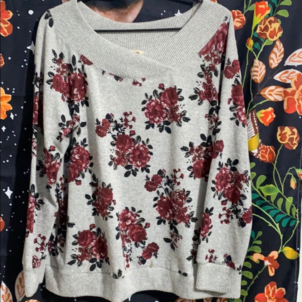Floral long sleeve shirt